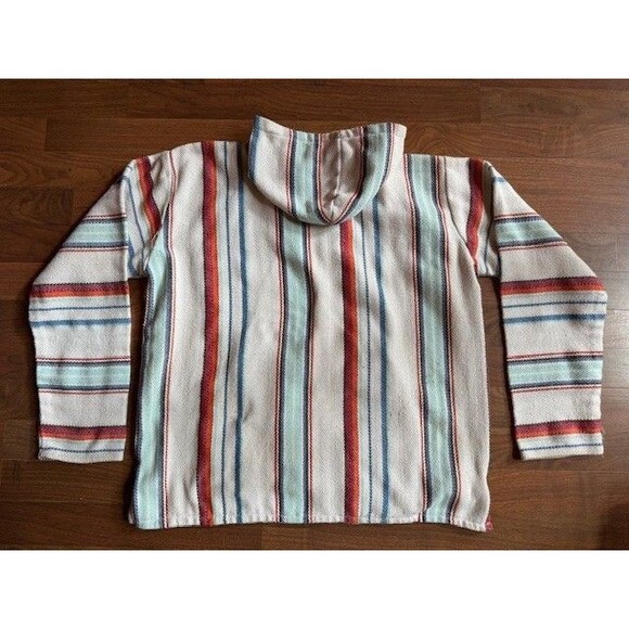 Earth Ragz Recycled Fibers Cotton Blend Hoodie Hooded Jacket Baja Drug Rug XL - Picture 10 of 10